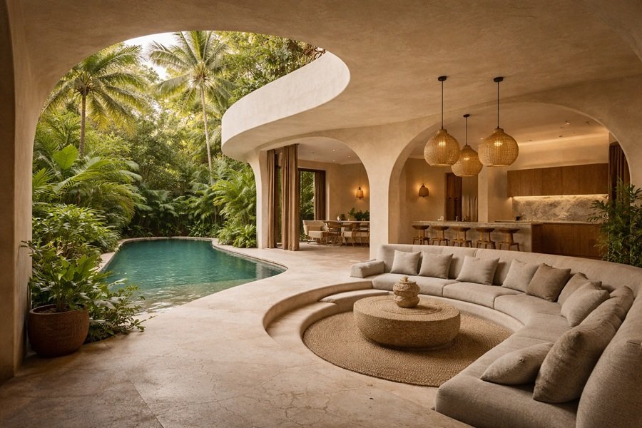 2025 Bali Villa Design Trends: Japandi Style & Organic Curves